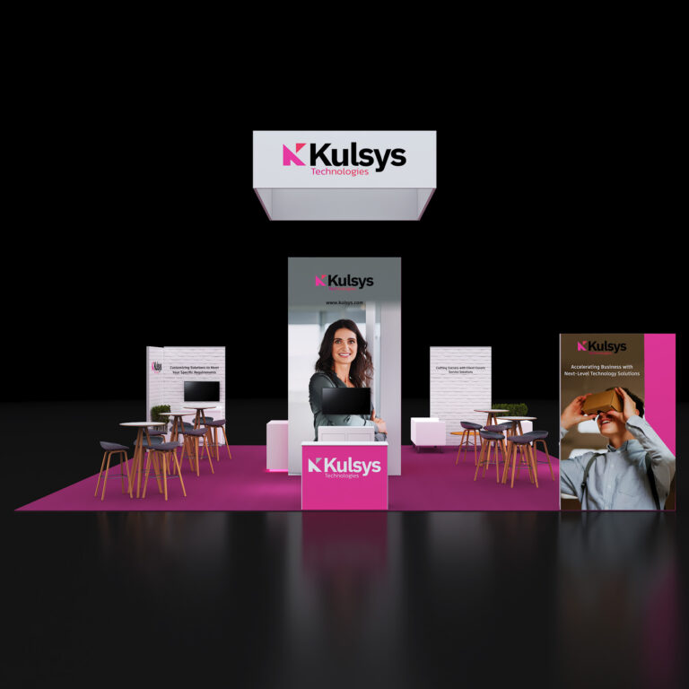 PE3030 164 — 30x30 trade show booth rental by Pure Exhibits