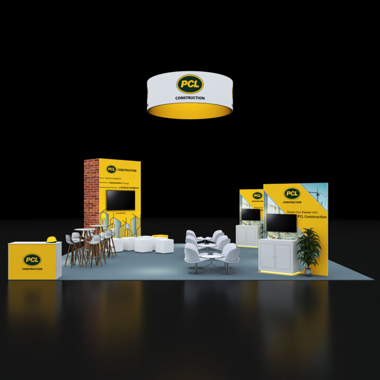 PE3030 167 — 30x30 trade show booth rental by Pure Exhibits