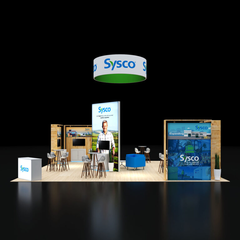 PE3030 168 — 30x30 trade show booth rental by Pure Exhibits