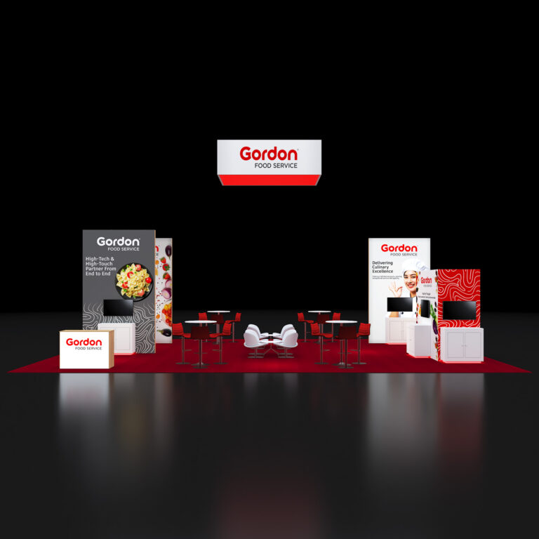 PE3030 169 — 30x30 trade show booth rental by Pure Exhibits