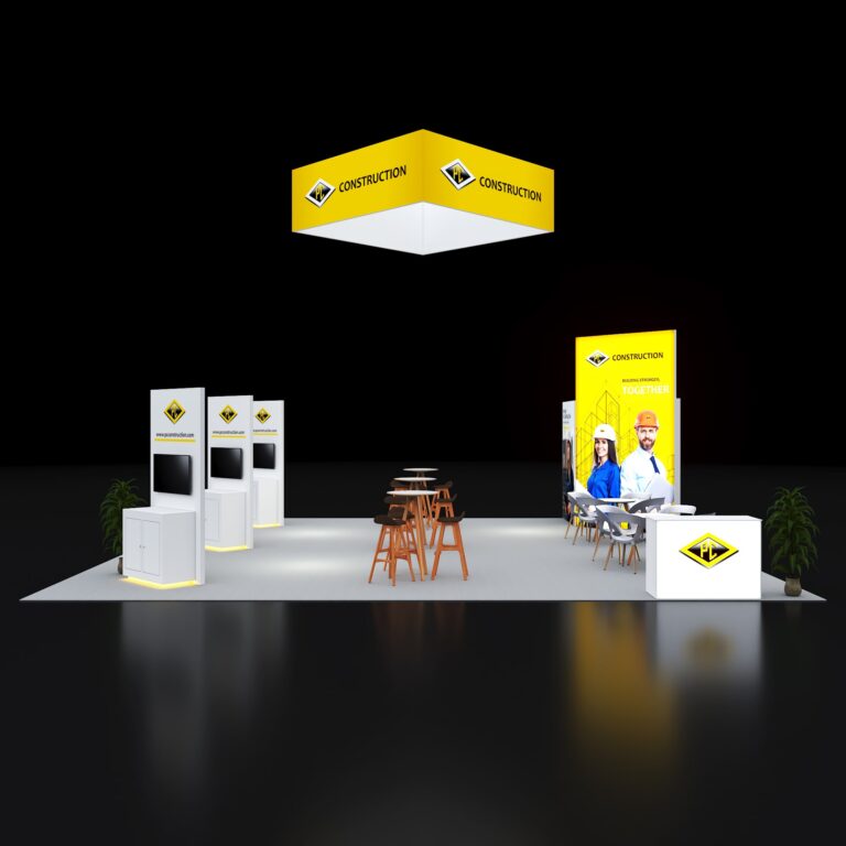 PE3030 171 — 30x30 trade show booth rental by Pure Exhibits