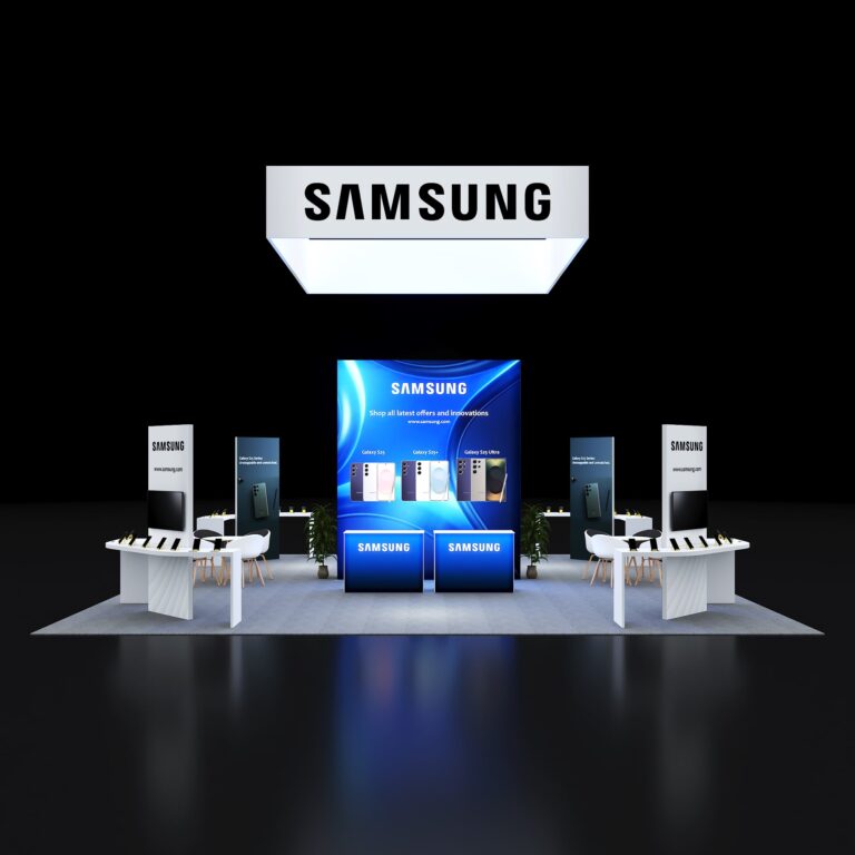 PE3030 172 — 30x30 trade show booth rental by Pure Exhibits