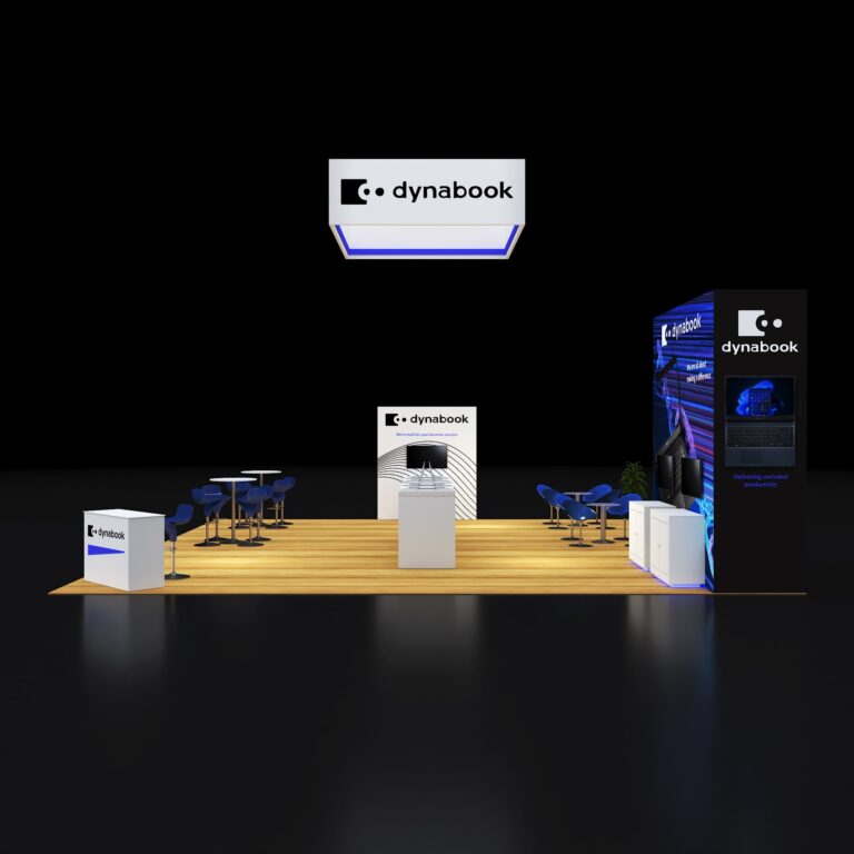 PE3030 173 — 30x30 trade show booth rental by Pure Exhibits