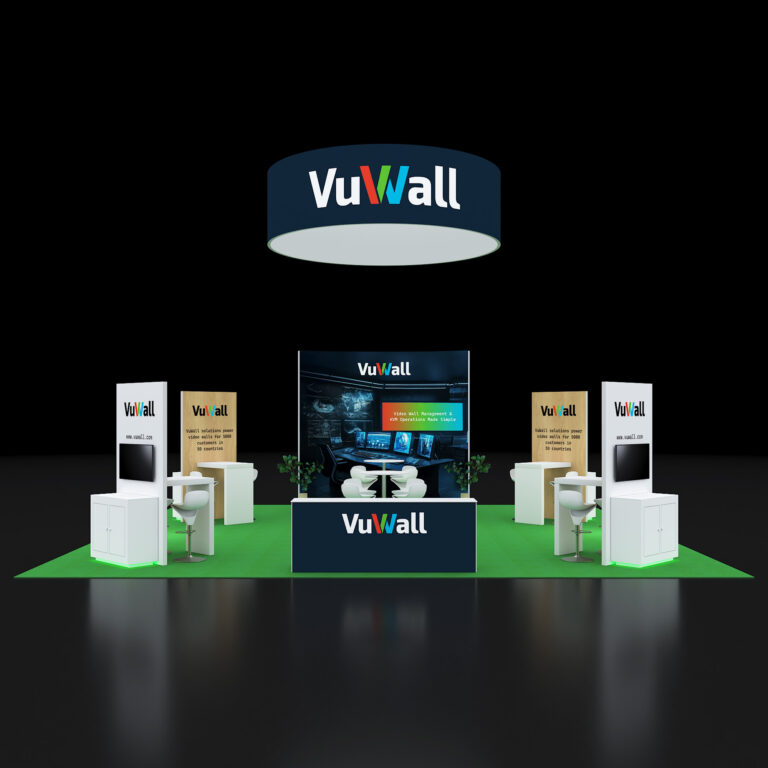 PE3030 156 — 30x30 trade show booth rental by Pure Exhibits