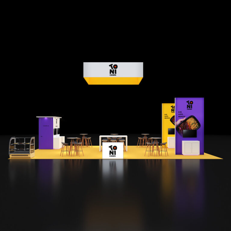 PE3040 135 — 30x40 trade show booth rental by Pure Exhibits