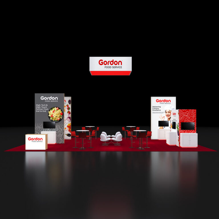 PE3040 138 — 30x40 trade show booth rental by Pure Exhibits