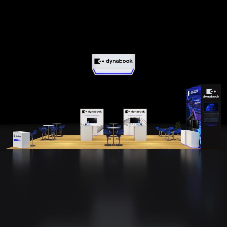 PE3040 142 — 30x40 trade show booth rental by Pure Exhibits