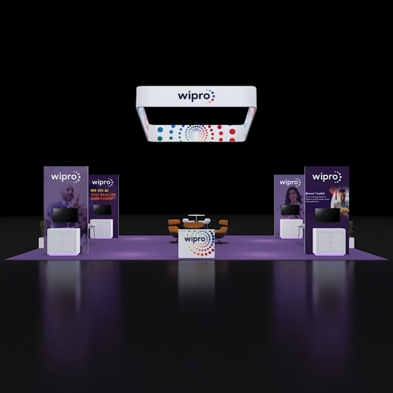 PE3040 132 — 30x40 trade show booth rental by Pure Exhibits