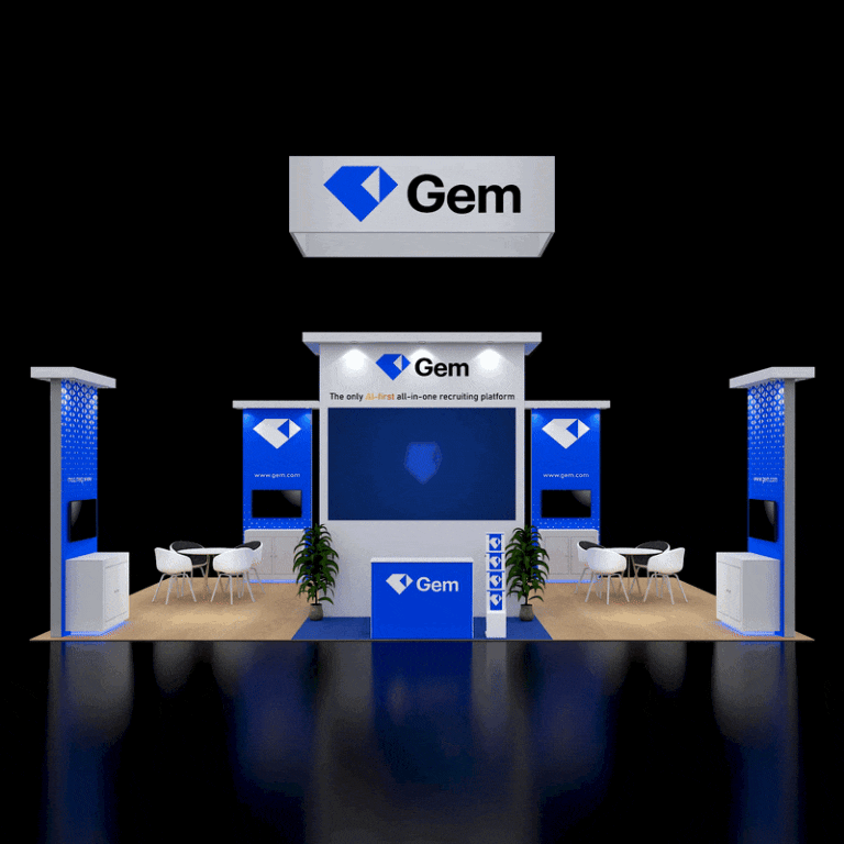 PE2030 180 — 20x30 trade show booth rental by Pure Exhibits