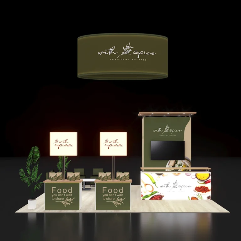 PE2020 233 — 20x20 trade show booth rental by Pure Exhibits