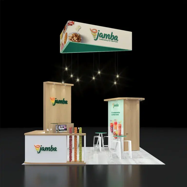 PE2020 236 — 20x20 trade show booth rental by Pure Exhibits