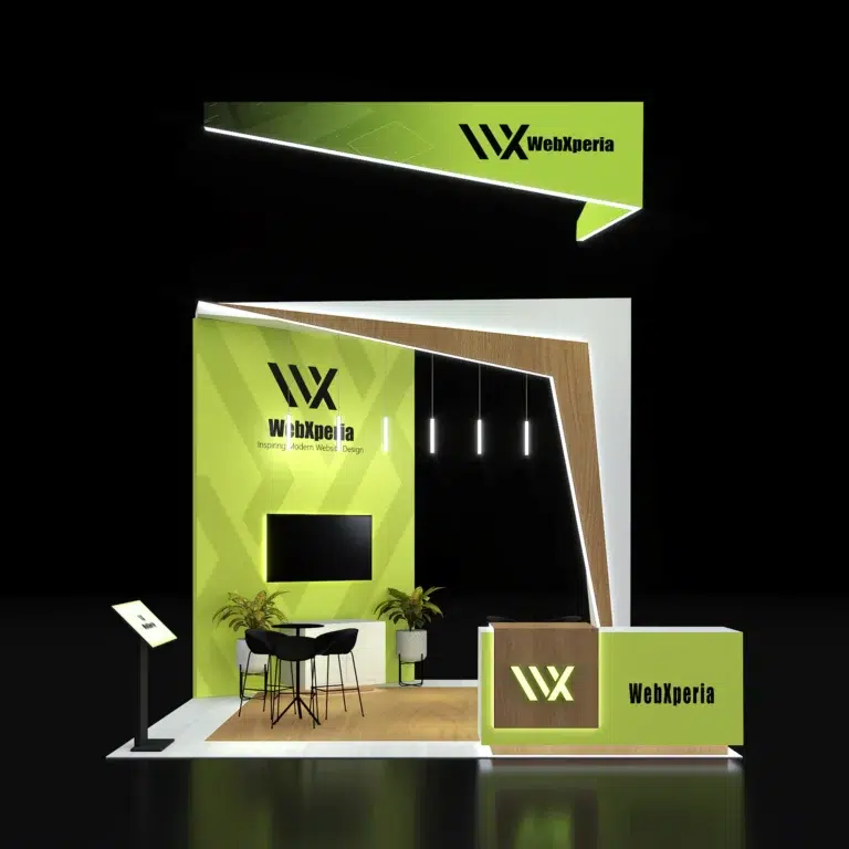 PE2020 238 — 20x20 trade show booth rental by Pure Exhibits