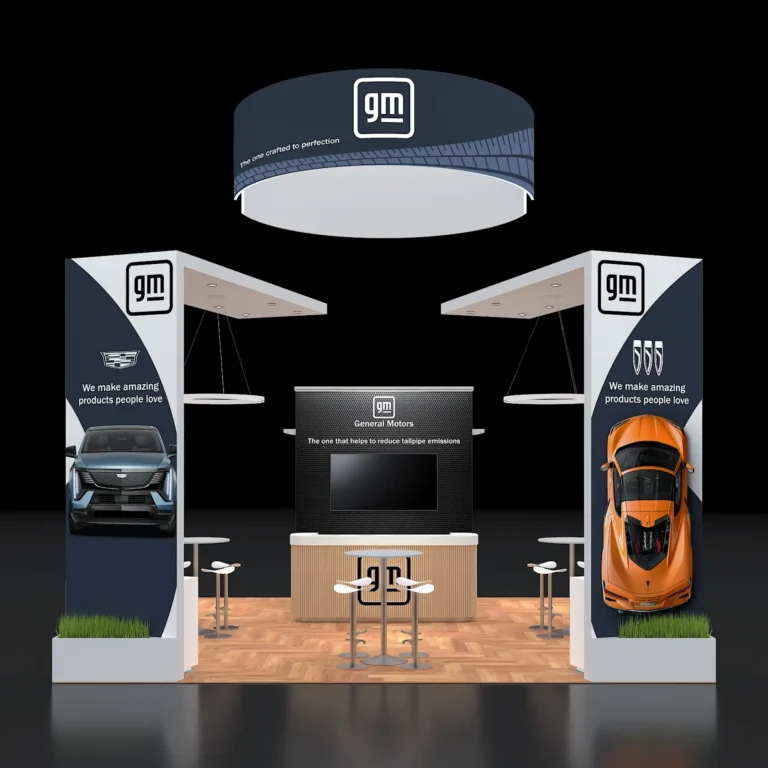 PE2020 239 — 20x20 trade show booth rental by Pure Exhibits