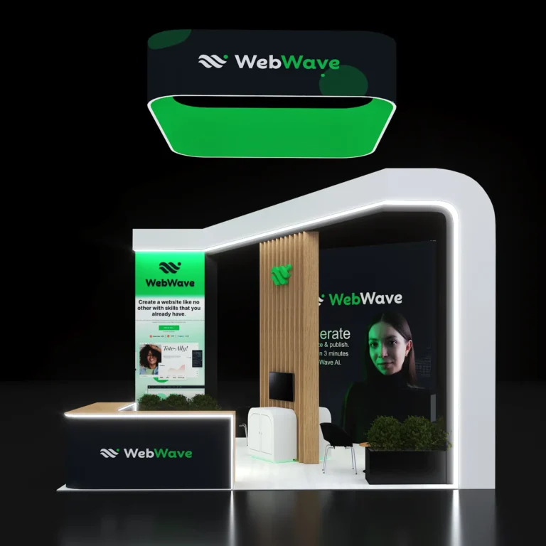 PE2020 242 — 20x20 trade show booth rental by Pure Exhibits