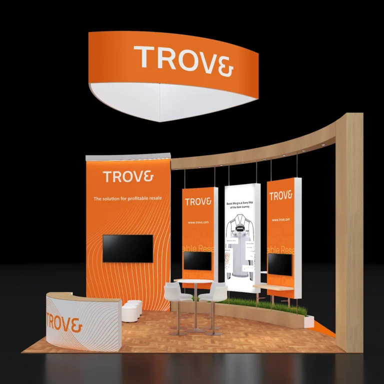 PE2020 235 — 20x20 trade show booth rental by Pure Exhibits