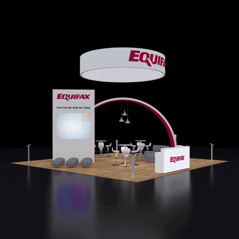 PE3030 193 — 30x30 trade show booth rental by Pure Exhibits