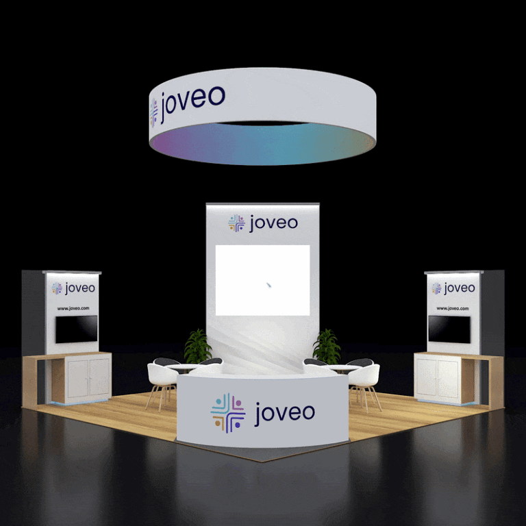 PE2020 227 — 20x20 trade show booth rental by Pure Exhibits