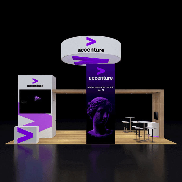 PE2030 196 — 20x30 trade show booth rental by Pure Exhibits