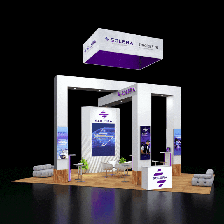 PE2030 198 — 20x30 trade show booth rental by Pure Exhibits