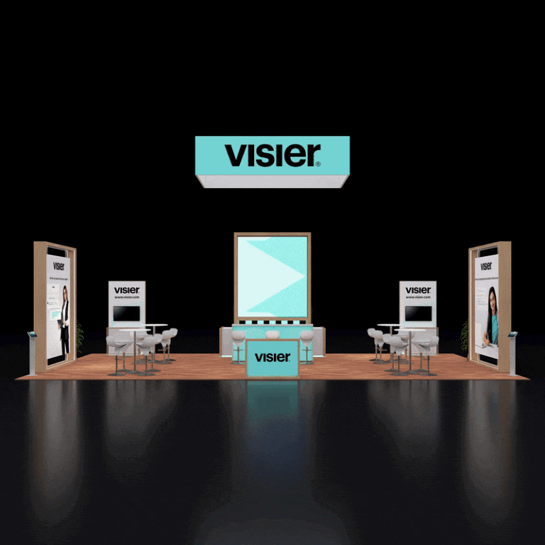 PE2040 156 — 20x40 trade show booth rental by Pure Exhibits