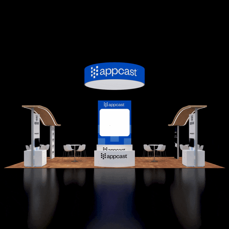 PE2040 162 — 20x40 trade show booth rental by Pure Exhibits