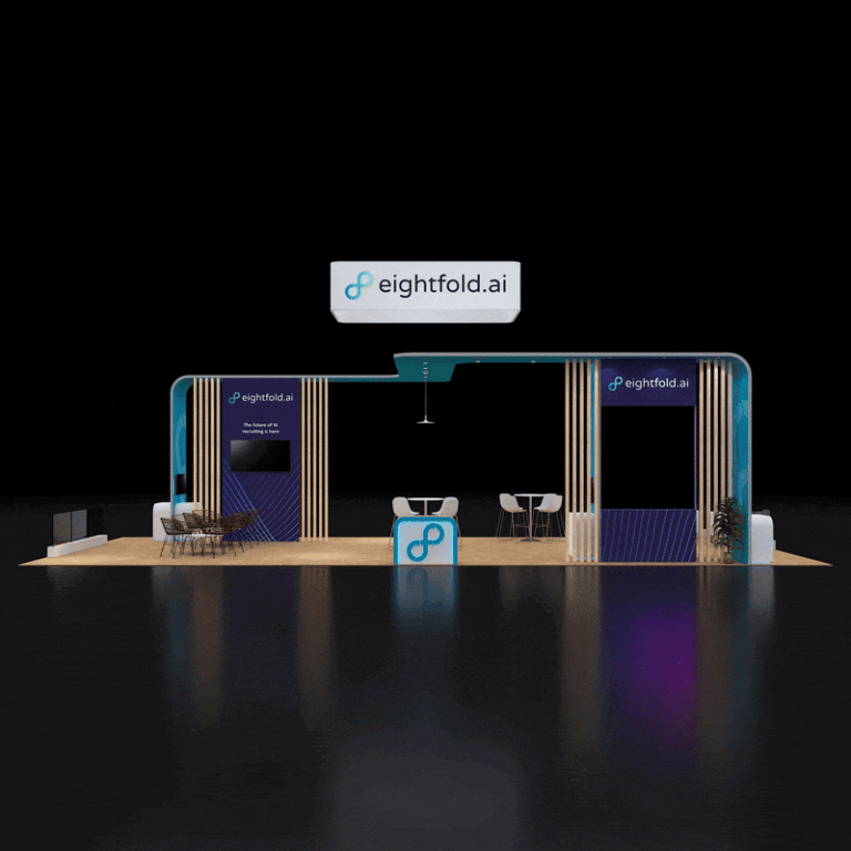 PE2050 147 — 20x50 trade show booth rental by Pure Exhibits