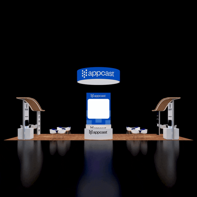 PE2050 150 — 20x50 trade show booth rental by Pure Exhibits