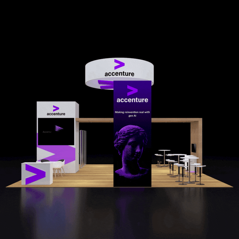 PE3030 190 — 30x30 trade show booth rental by Pure Exhibits