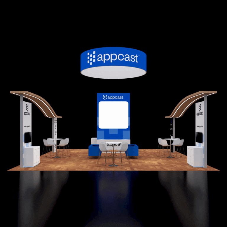 PE3030 191 — 30x30 trade show booth rental by Pure Exhibits