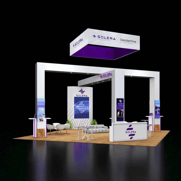 PE3030 192 — 30x30 trade show booth rental by Pure Exhibits