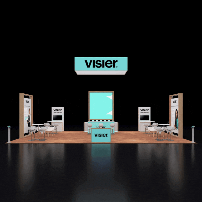 PE3040 153 — 30x40 trade show booth rental by Pure Exhibits