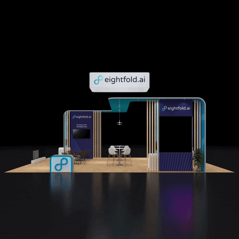 PE3040 155 — 30x40 trade show booth rental by Pure Exhibits