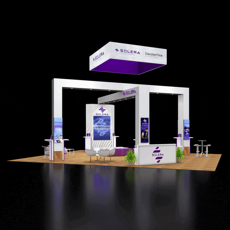 PE3040 160 — 30x40 trade show booth rental by Pure Exhibits