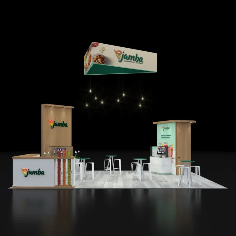 PE2030 210 — 20x30 trade show booth rental by Pure Exhibits