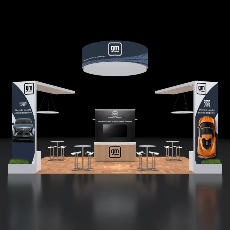 PE2030 211 — 20x30 trade show booth rental by Pure Exhibits