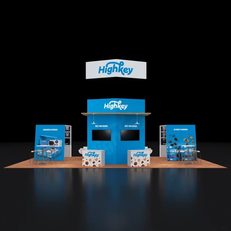 PE2040 168 — 20x40 trade show booth rental by Pure Exhibits