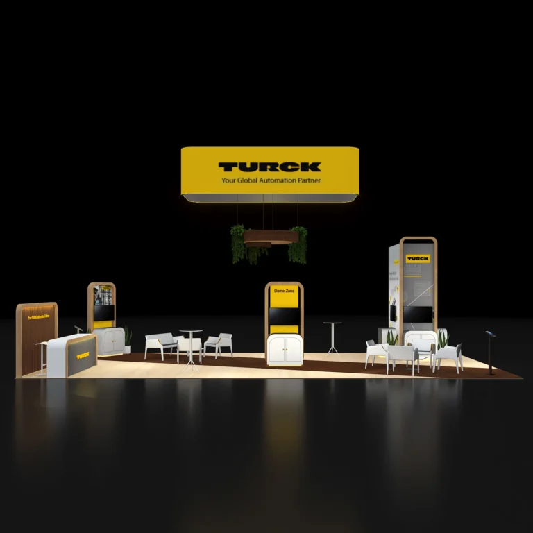 PE2040 170 — 20x40 trade show booth rental by Pure Exhibits