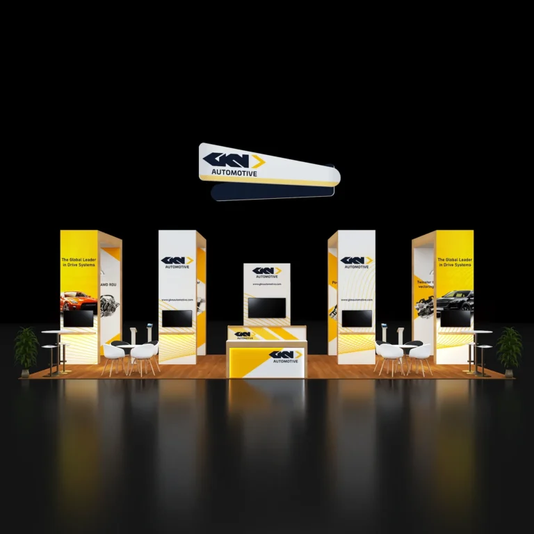 PE2040 172 — 20x40 trade show booth rental by Pure Exhibits