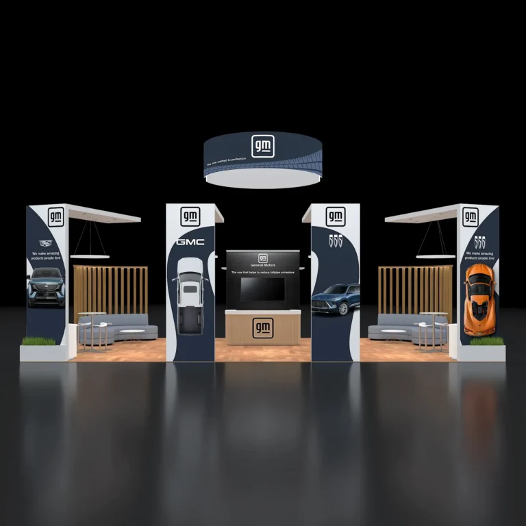 PE2040 176 — 20x40 trade show booth rental by Pure Exhibits