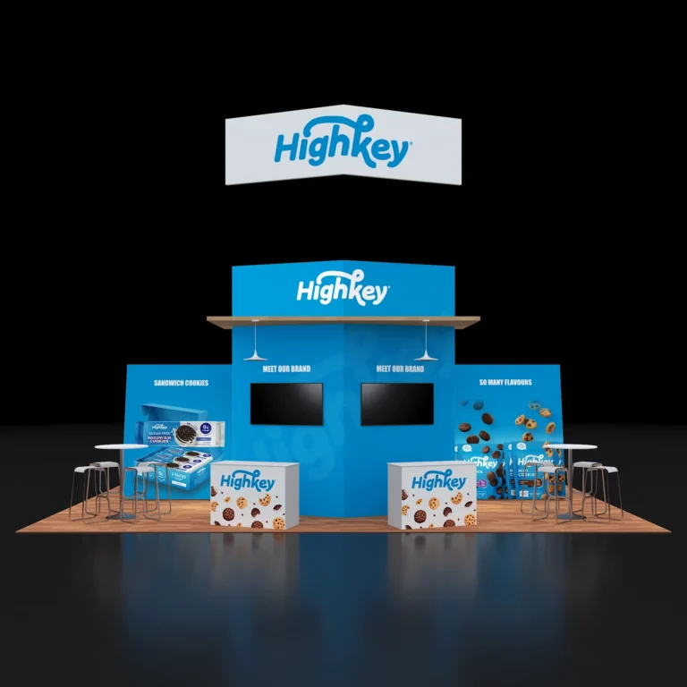 PE2030 203 — 20x30 trade show booth rental by Pure Exhibits