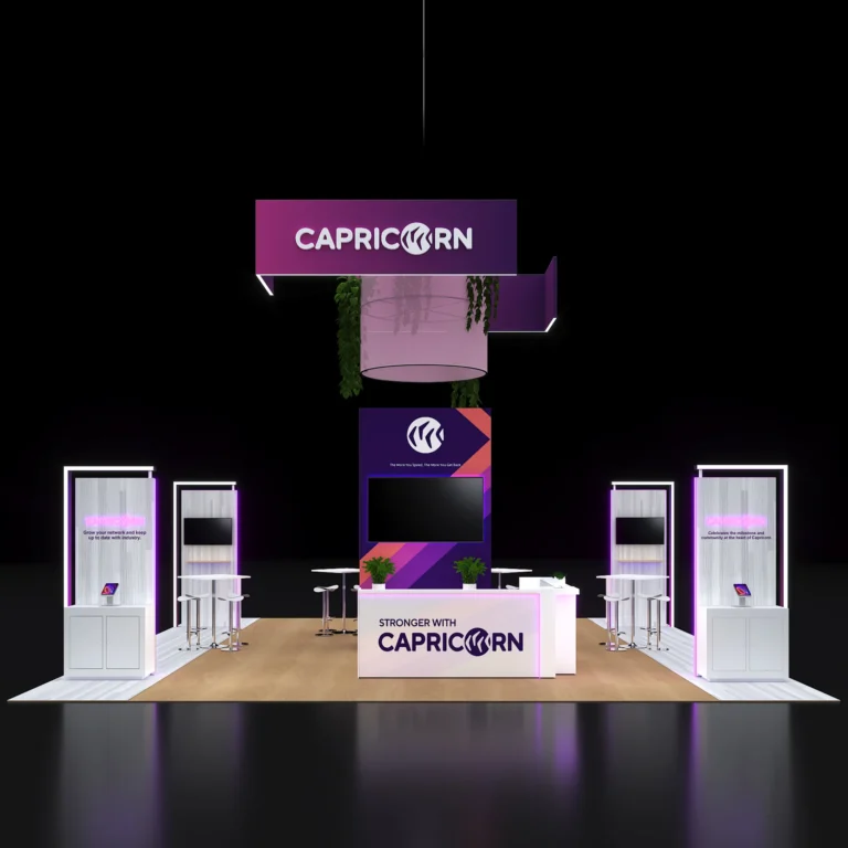 PE2030 204 — 20x30 trade show booth rental by Pure Exhibits