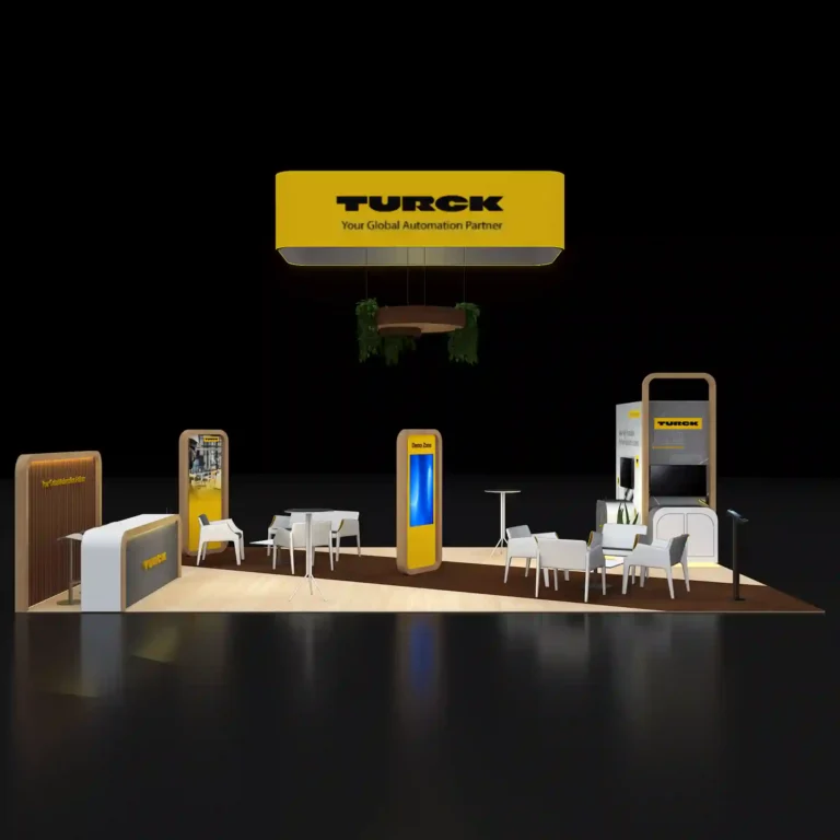 PE2030 205 — 20x30 trade show booth rental by Pure Exhibits