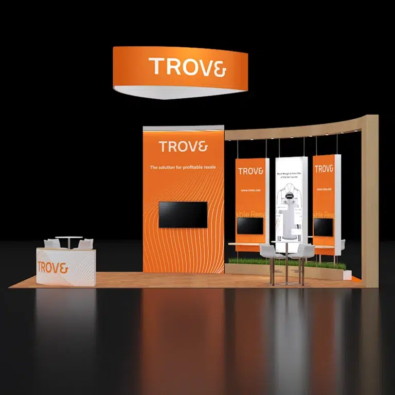 PE2030 209 — 20x30 trade show booth rental by Pure Exhibits