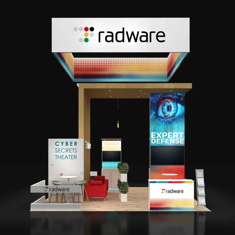 PE2020 265 — 20x20 trade show booth rental by Pure Exhibits