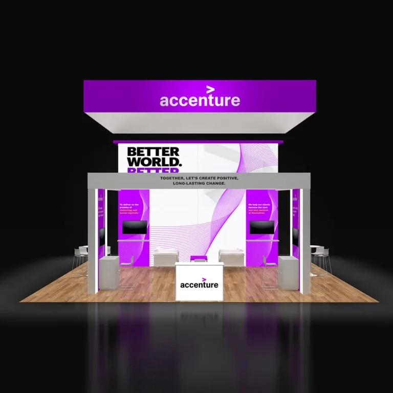 PE3030 212 — 30x30 trade show booth rental by Pure Exhibits