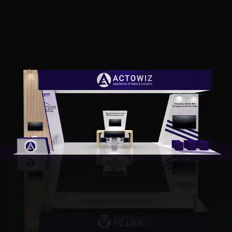 PE2040 180 — 20x40 trade show booth rental by Pure Exhibits