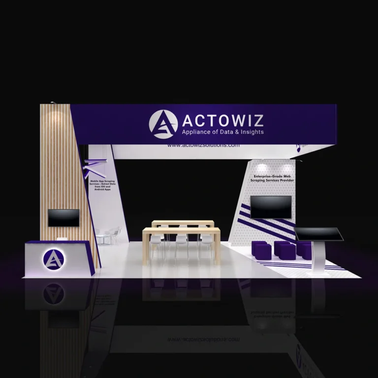 PE3030 211 — 30x30 trade show booth rental by Pure Exhibits