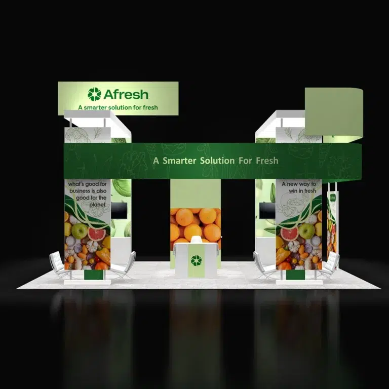 PE2030 217 — 20x30 trade show booth rental by Pure Exhibits