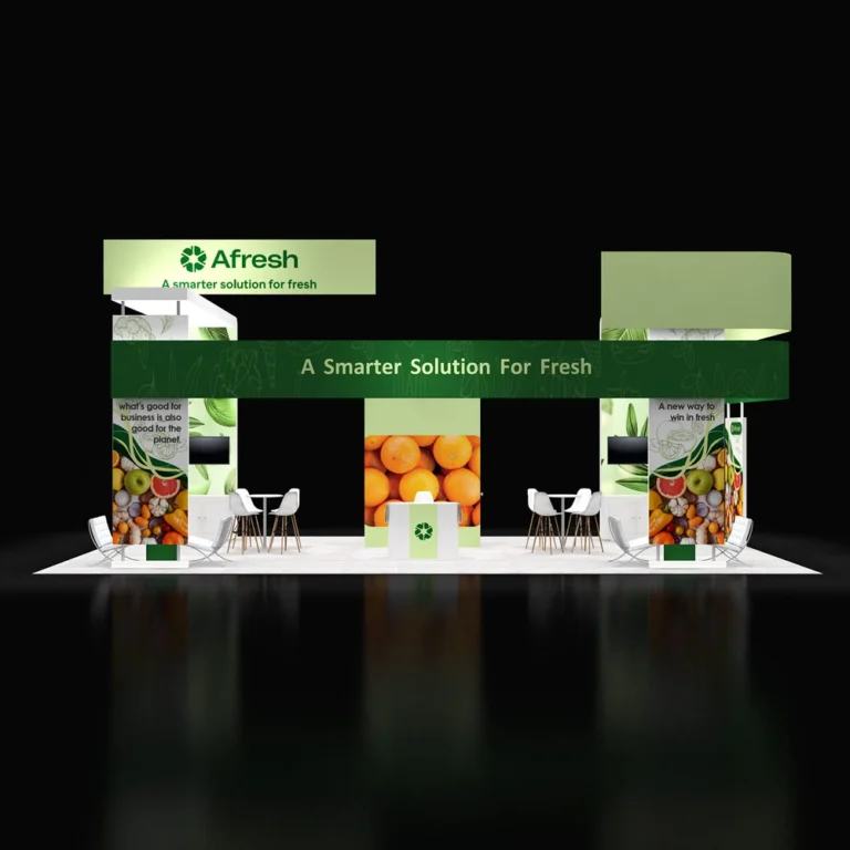 PE2040 177 — 20x40 trade show booth rental by Pure Exhibits