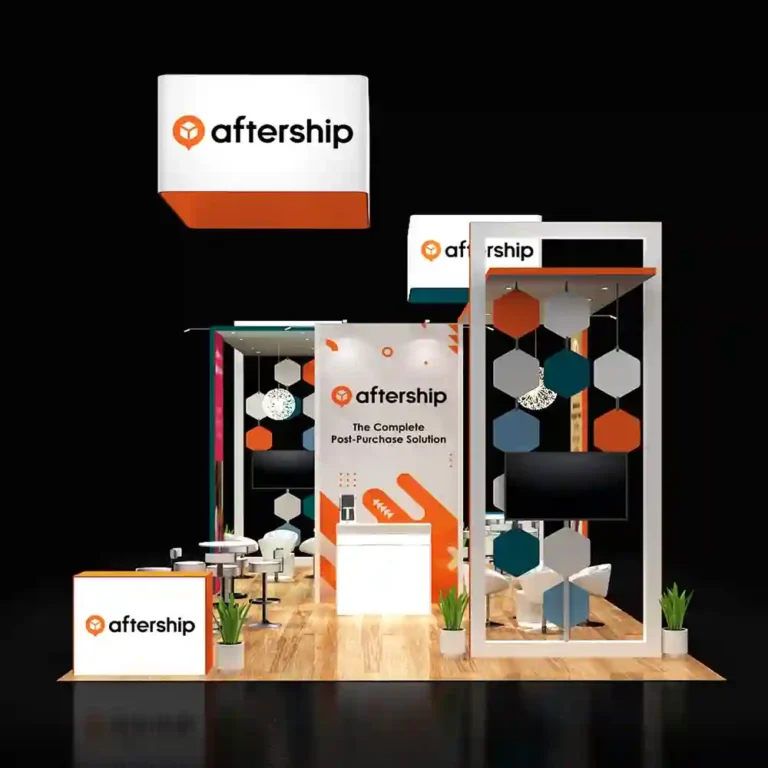 PE2040 178 — 20x40 trade show booth rental by Pure Exhibits